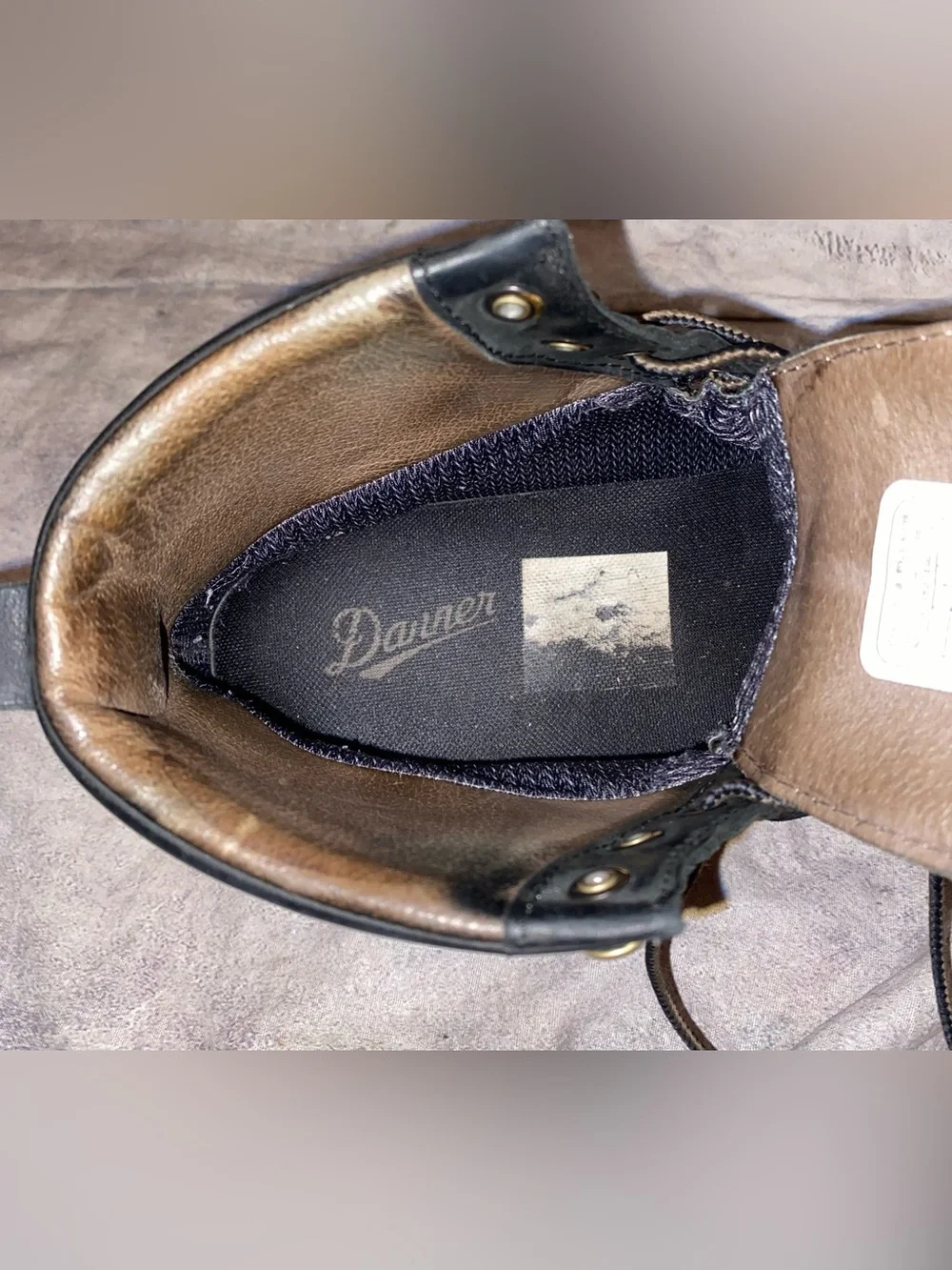 Danner 917 GTX Gore Tex Lace Up Work Boots Soft Toe Vibram Wedge 12 Leather Kilt